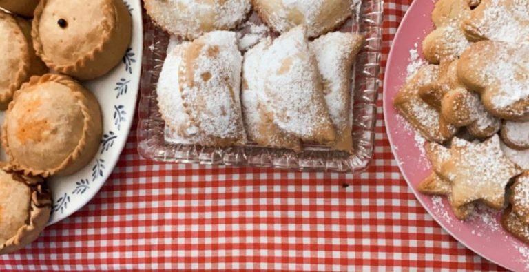 panades, rubiols and crespells for Mallorcan Easter